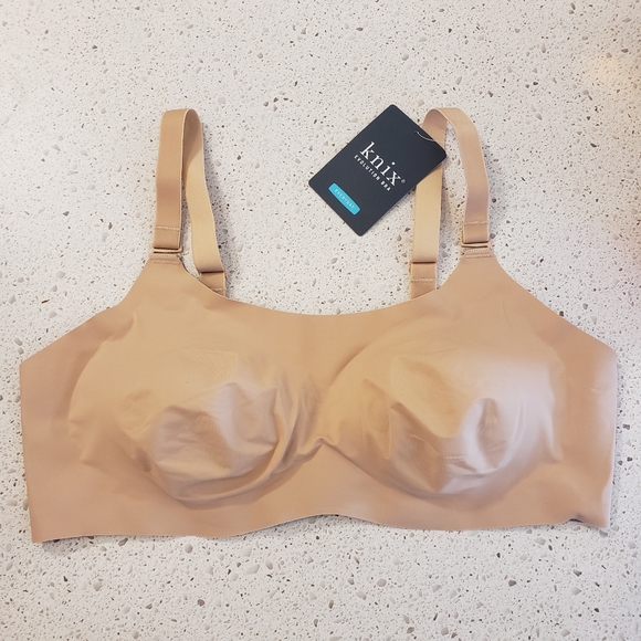 Knix 5 padded evolution bra beige grey nwt - Picture 3 of 6